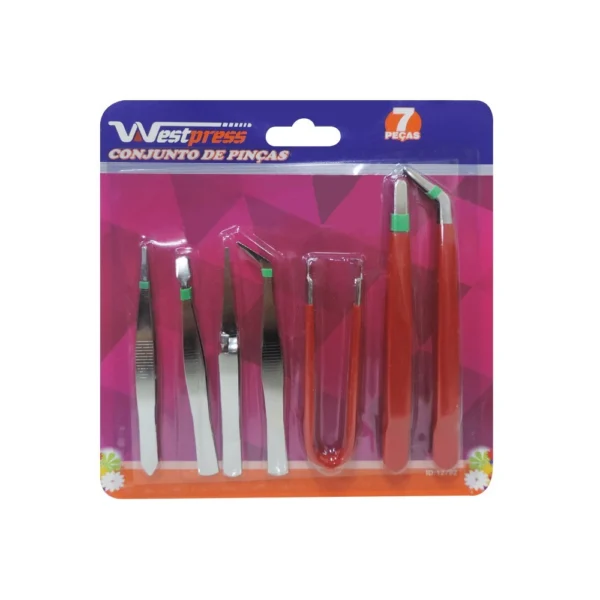 Kit de Pinças Com 7 Peças - Westpress