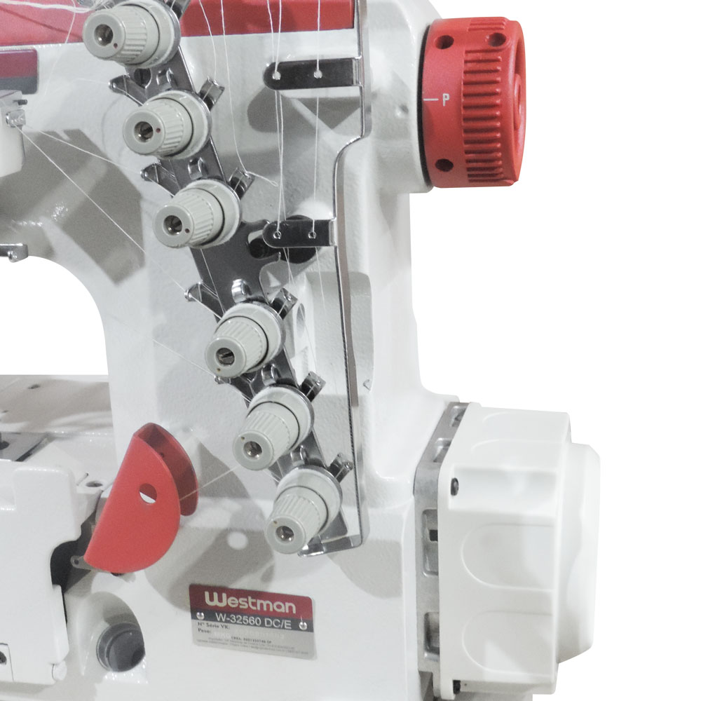 Máquina de Costura Galoneira 4 Agulhas E 6 Fios Para Fundelo de Cueca Direct Drive W-32560 Dc/E Westman