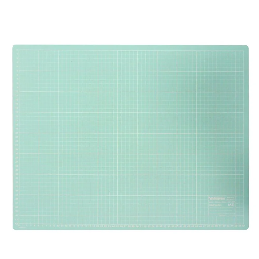 Base Para Corte de Tecidos Patchwork E Scrapbook Frente E Verso 60X45 Azul Turquesa - Imagem 2
