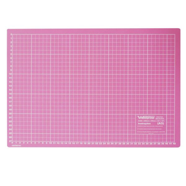 Alternative view of Base Para Corte de Tecidos Patchwork E Scrapbook Frente E Verso 60X45 Rosa