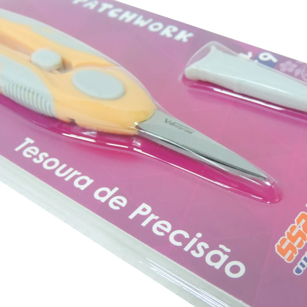 Tesoura de Precisão Ponta Fina Cabo Soft 6.5" - Imagem 2