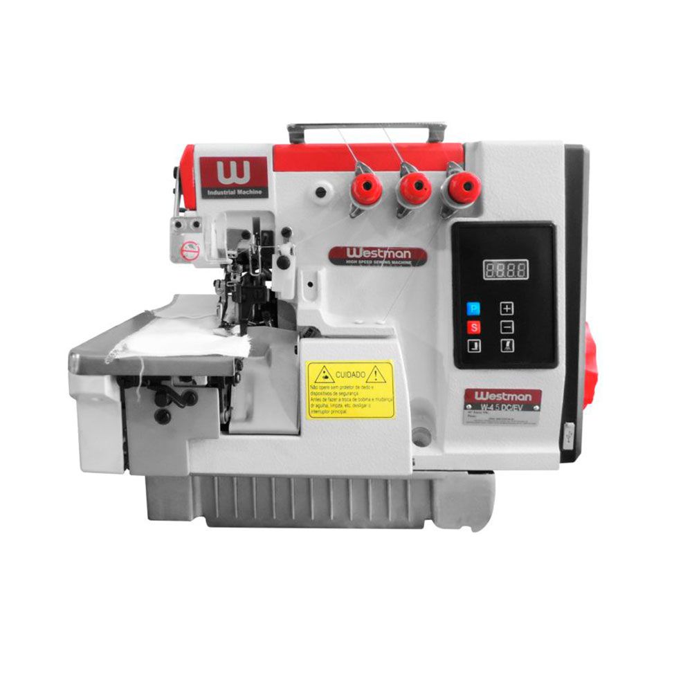 Máquina de Costura Interloque 2 Agulhas 5 Fios Direct Drive Semi Eletrônica W4-5DC/E Westman 220V