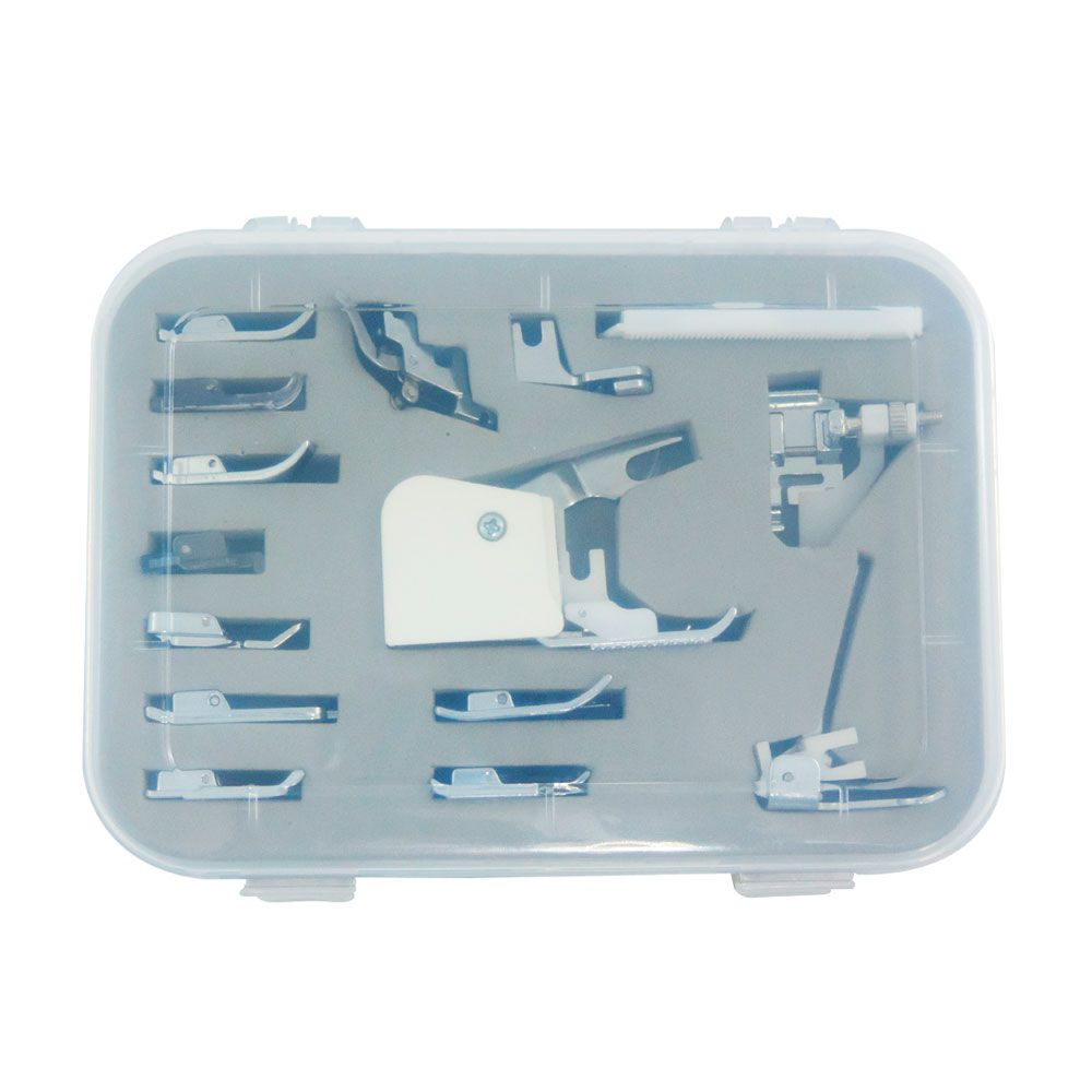 Kit de Pé Sapatas E Calcadores Para Zig Zag Zíper Franzidor 15 Peças 3 Kit de Pé Sapatas E Calcadores Para Zig Zag Zíper Franzidor 15 Peças - Imagem 2