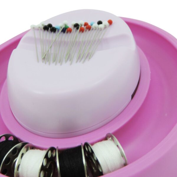 Conjunto Porta Bobina Circular com Porta Alfinetes Magnético