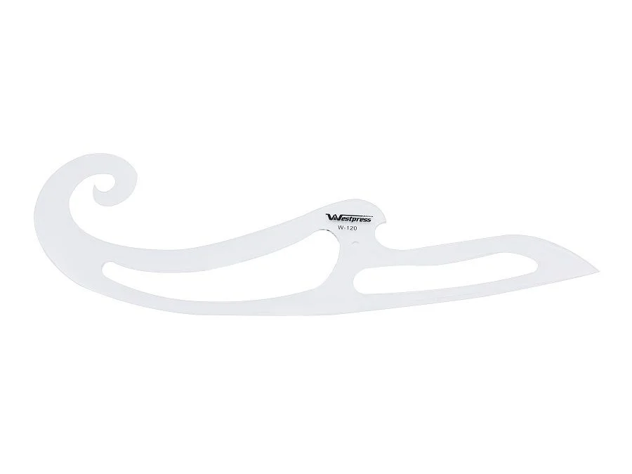 Régua Curva Francesa Acrílico 42 X 12 Cm
