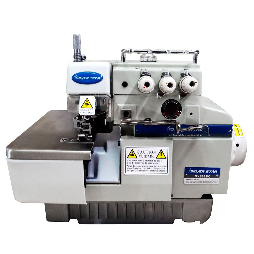 Máquina de Costura Overloque 3 Fios Direct Drive Semi Eletrônica S-838Dc
