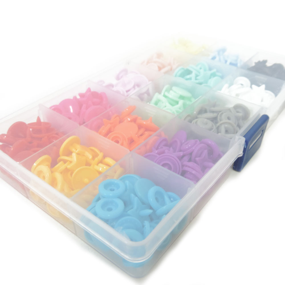 Kit de Botões de Pressão Estrela Coloridos Tic Tac Sortidos Box Com 150 Botões 5 Kit de Botões de Pressão Estrela Coloridos Tic Tac Sortidos Box Com 150 Botões - Imagem 4