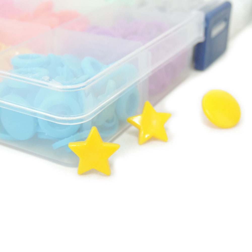 Kit de Botões de Pressão Estrela Coloridos Tic Tac Sortidos Box Com 150 Botões 3 Kit de Botões de Pressão Estrela Coloridos Tic Tac Sortidos Box Com 150 Botões - Imagem 2
