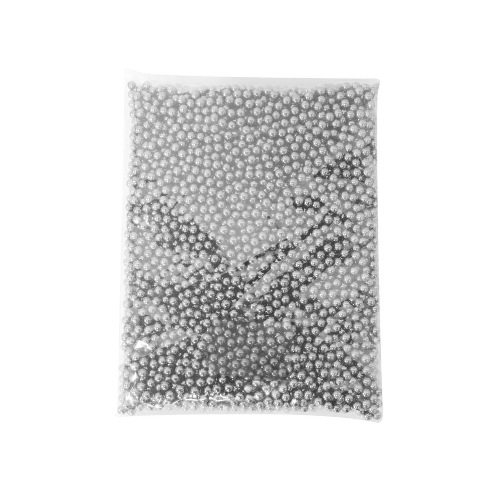 Pacote 4200 Pérolas Inteiras Com Rebite 6Mm Abs Cor Prata 500G 3 Pacote 4200 Pérolas Inteiras Com Rebite 6Mm Abs Cor Prata 500G - Imagem 2