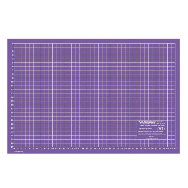 Base de Corte 60X45 Para Patchwork E Scrapbook Frente E Verso - Roxa Westpress