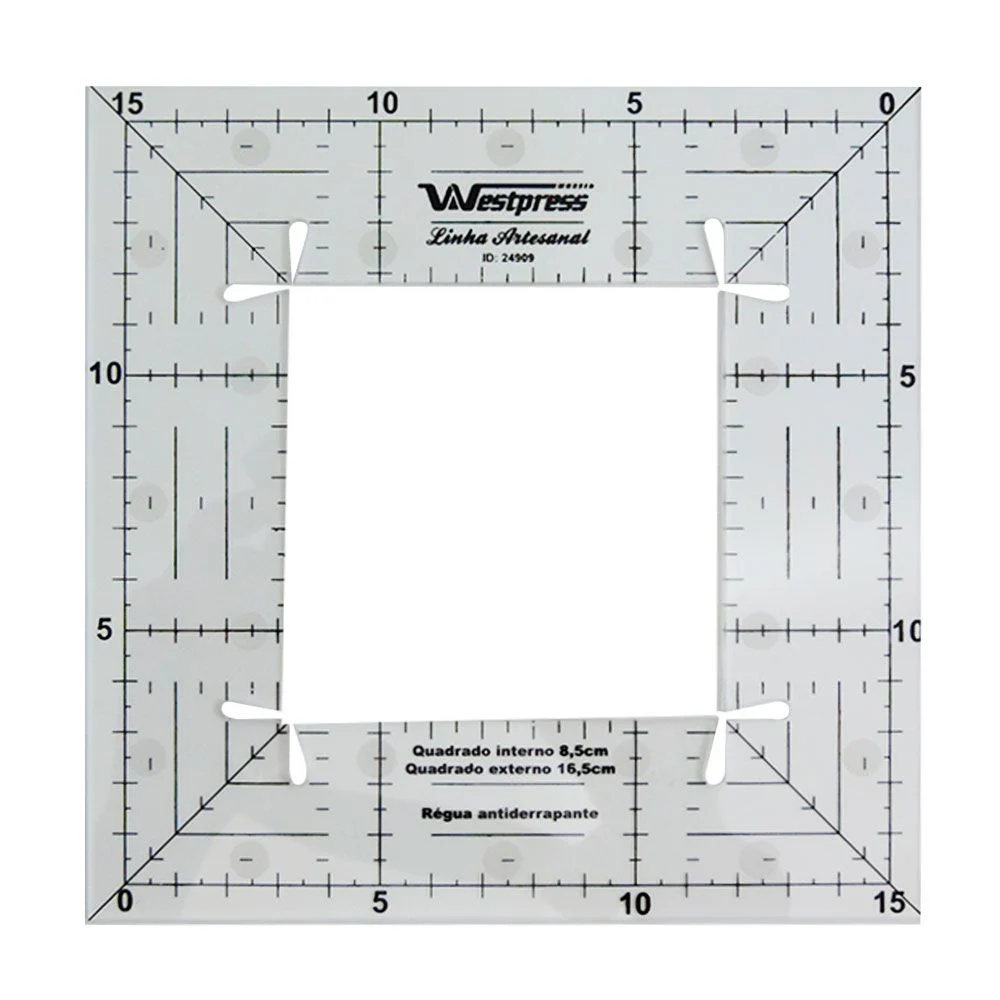 Régua Quadrada Patchwork