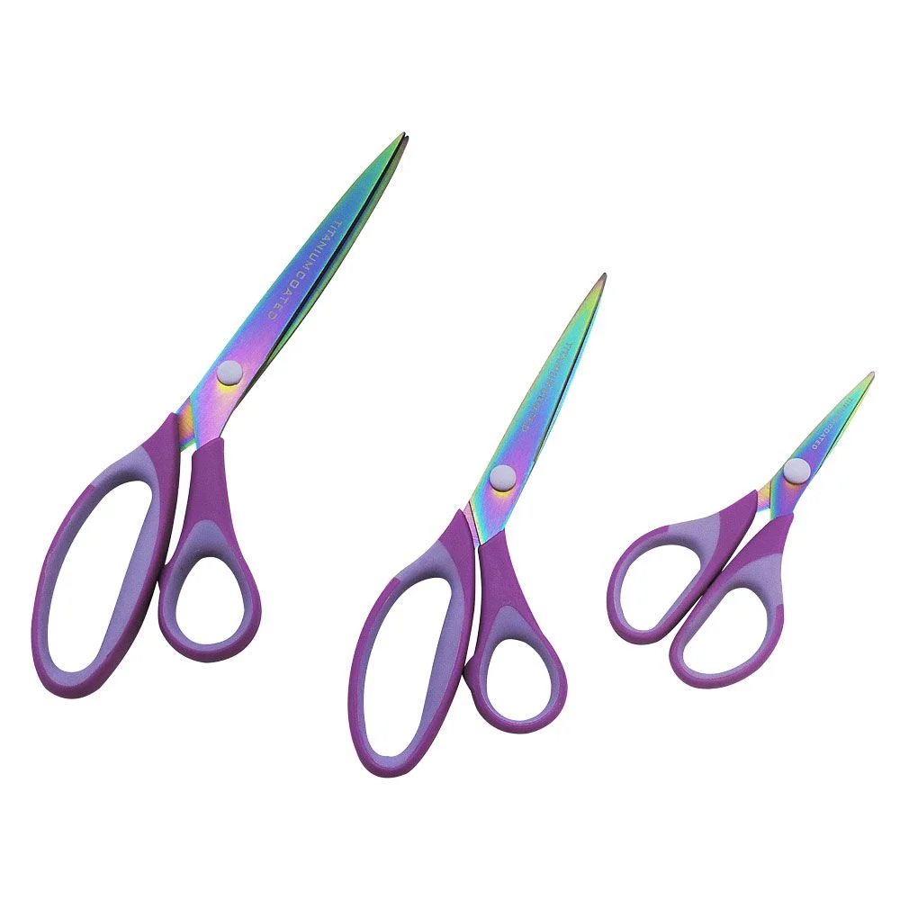 Conjunto de Tesoura Titanium Com Cabo Soft (3 Unidades)