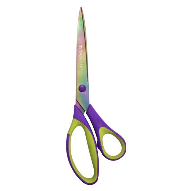 Tesoura de Costura Titanium 21Cm Cor:Rosa/Roxa