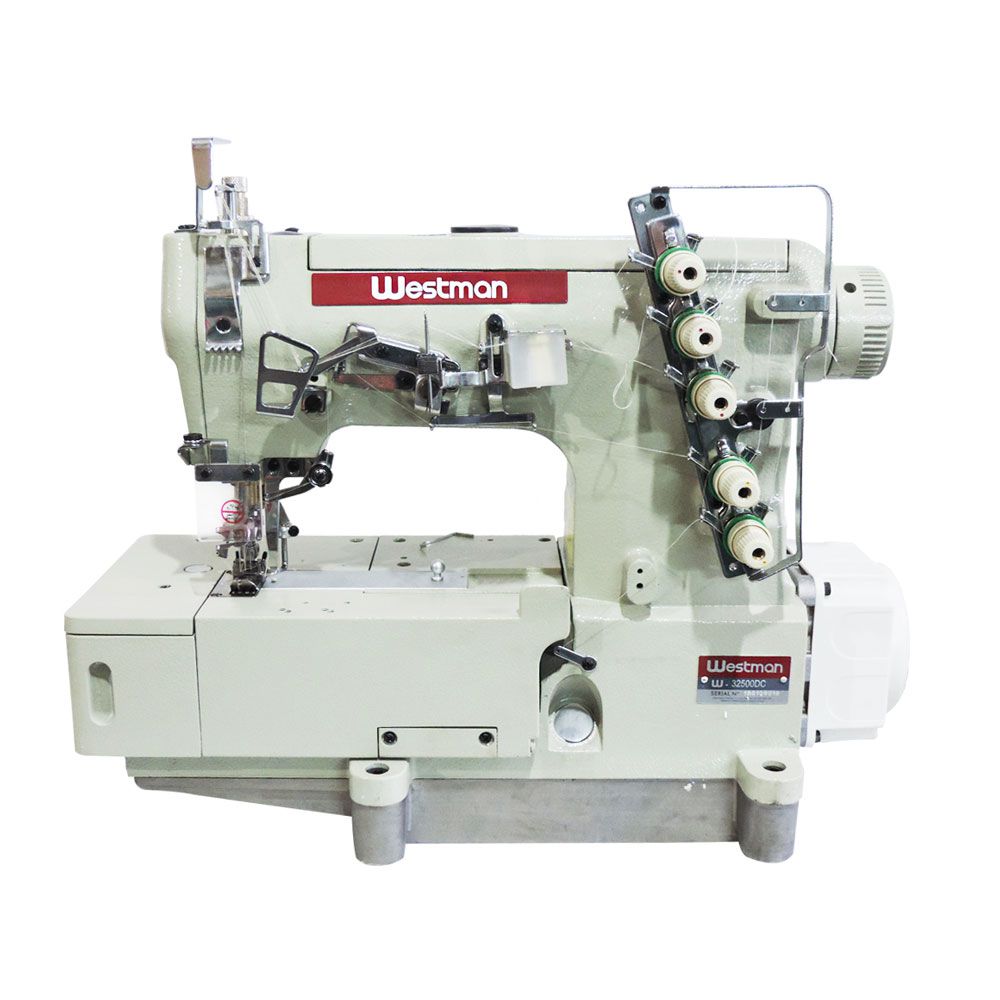 Máquina de Costura Industrial Galoneira Direct Drive Base Plana Fechada W-32500 Dc