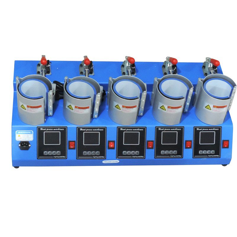 Prensa Manual Hot Stamping Para 5 Caneca 11 X 23,5 3 Prensa Manual Hot Stamping Para 5 Caneca 11 X 23,5 - Imagem 2