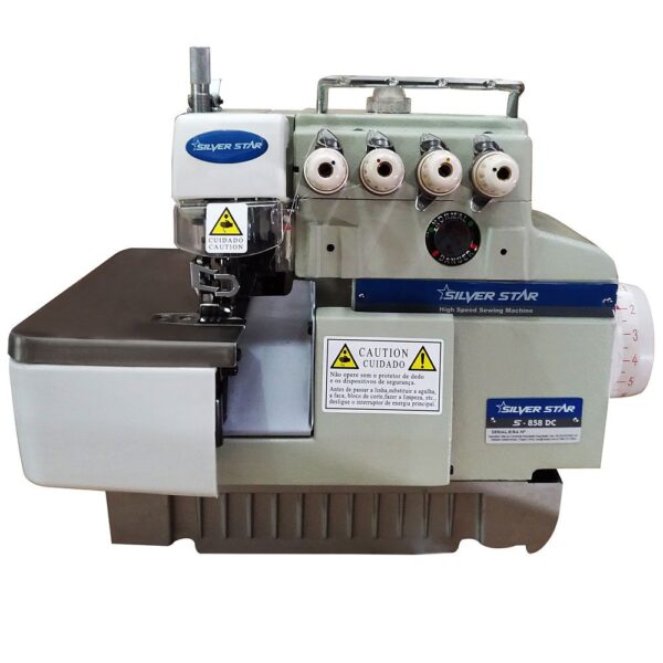 Máquina de Costura Interlock 3 Fios Direct Drive Semi Eletrônica S-858Dc