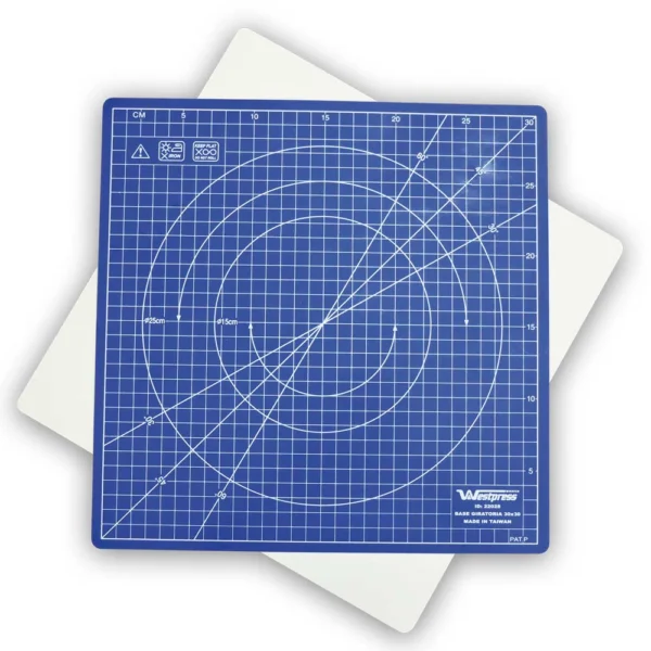 Base Auto Cura Para Corte de Tecido Giratória 30X30