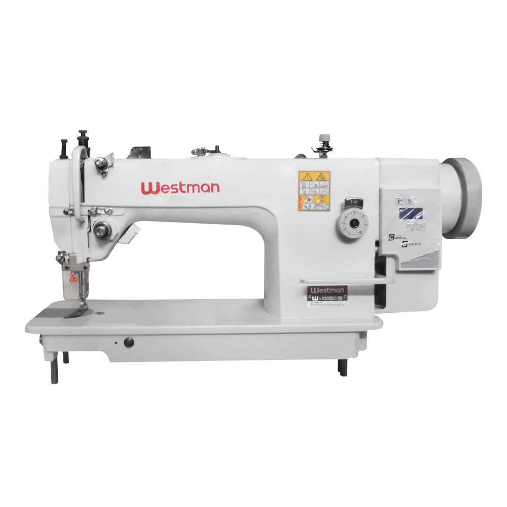 Máquina de Costura Reta Transporte Duplo Lançadeira Grande Direct Drive W-0302 Dc/Su Westman