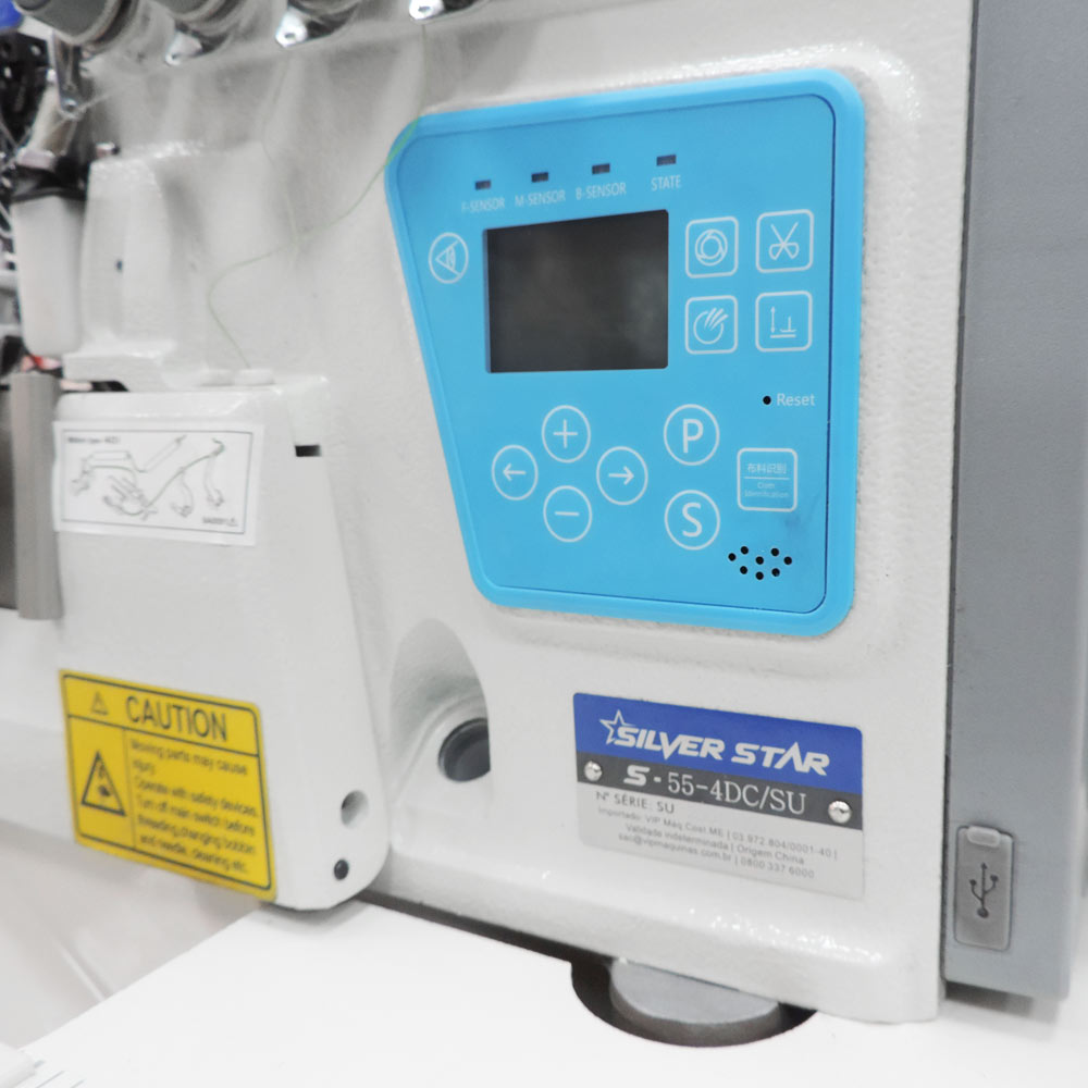 Máquina de Costura Overloque Ponto Cadeia 2 Ag 4 Fios Direct Drive 4 Funções S54-4Dc/Su Silverstar 5 Máquina de Costura Overloque Ponto Cadeia 2 Ag 4 Fios Direct Drive 4 Funções S54-4Dc/Su Silverstar - Imagem 4
