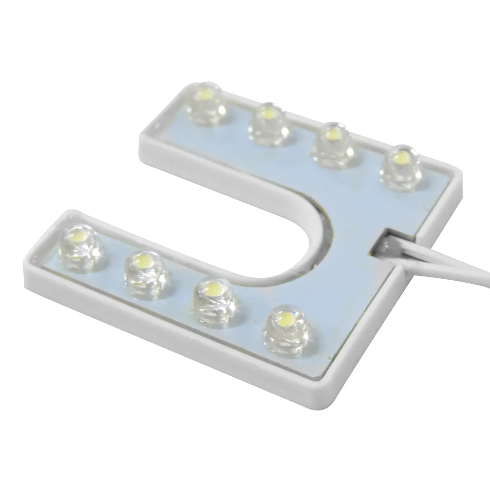 Luminária Formato de U Com 8 Leds Para Maquina Industrial