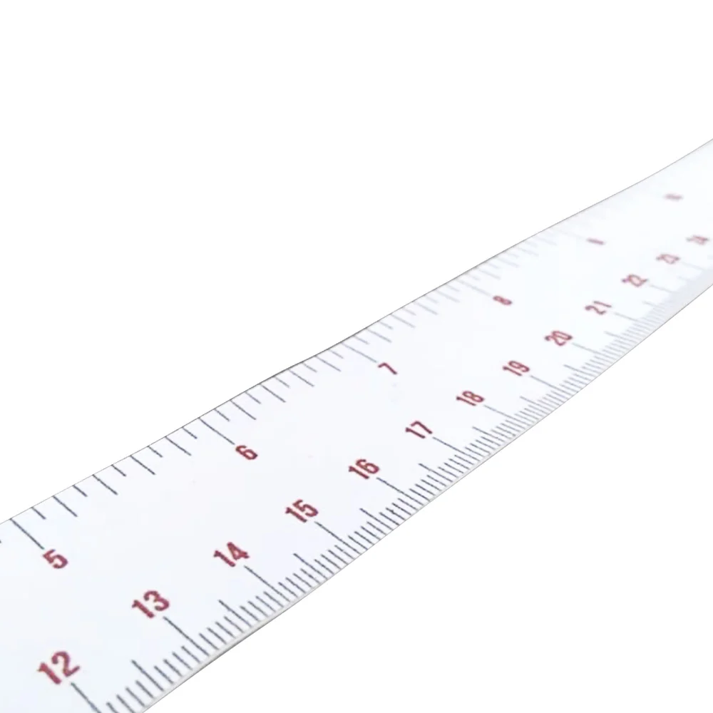 Fita Métrica Adesiva Flexível 1M (Régua Métrica) Branca - Imagem 3
