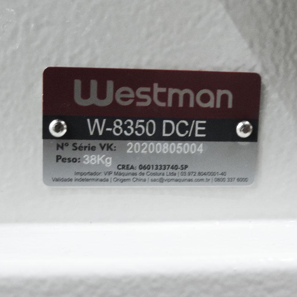 Máquina de Costura Industrial Reta Ponto Picado Para Alinhavar Direct Drive W-8350 Dc/E Westman 6 Máquina de Costura Industrial Reta Ponto Picado Para Alinhavar Direct Drive W-8350 Dc/E Westman - Imagem 5