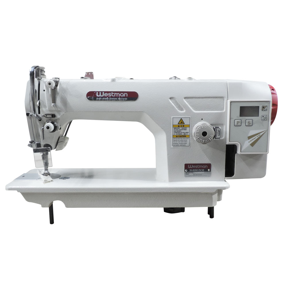 Máquina de Costura Industrial Reta Ponto Picado Para Alinhavar Direct Drive W-8350 Dc/E Westman