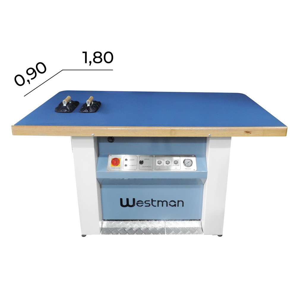 Mesa Para Passadoria Retangular Vaporizante Com Caldeira de 20 Litros 1,80 X 90 3 Mesa Para Passadoria Retangular Vaporizante Com Caldeira de 20 Litros 1,80 X 90 - Imagem 2
