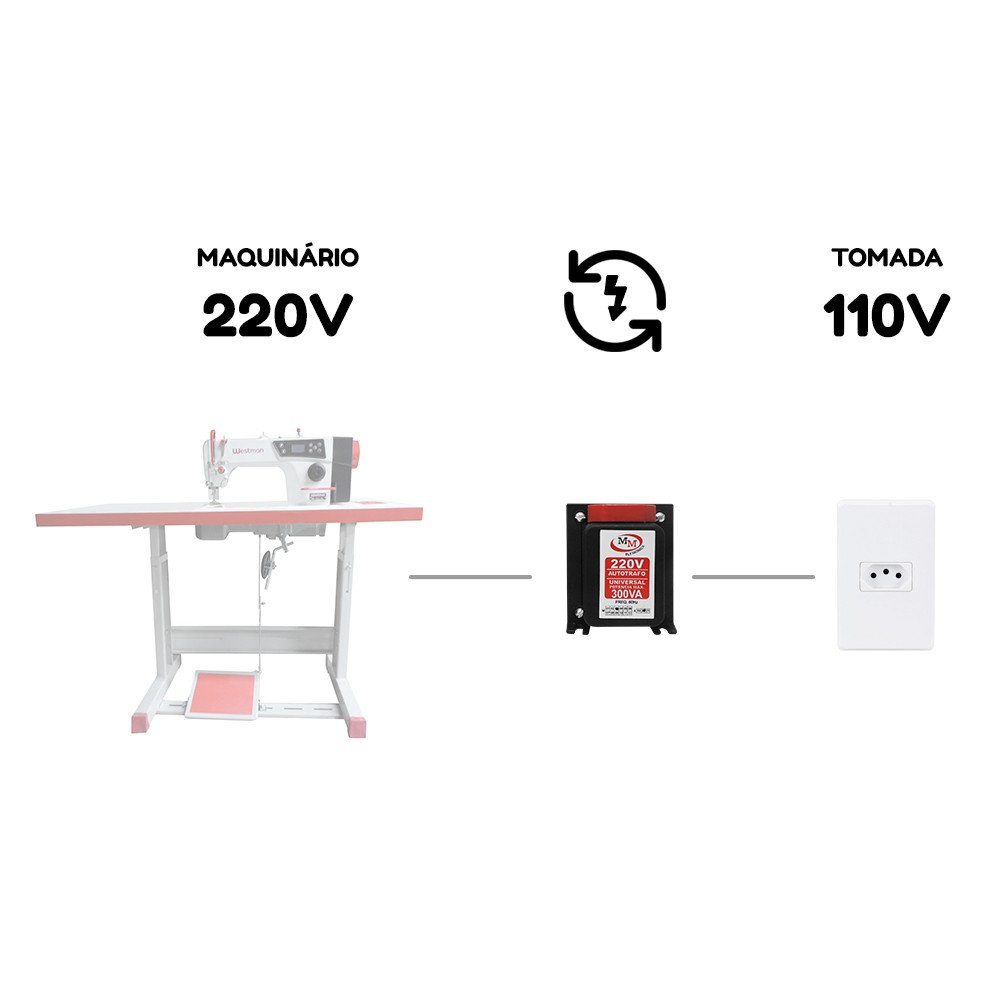 Auto Transformador Conversor de Voltagem 300Va Mm Bivolt 4 Auto Transformador Conversor de Voltagem 300Va Mm Bivolt - Imagem 3