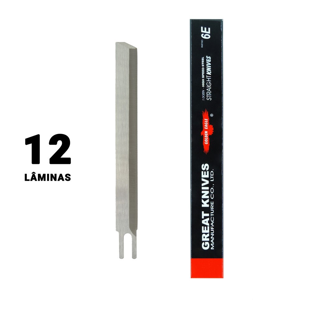 Faca Aço Rápido 6" Golden Eagle 12 Lâminas Corte Preciso - Imagem 2