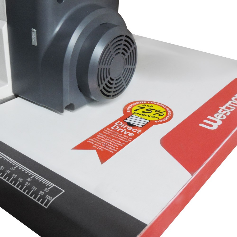 Galoneira Plana Direct Drive 3 Agulhas 5 Fios Base Fechada Westman W-32500 Dc/E - Imagem 6