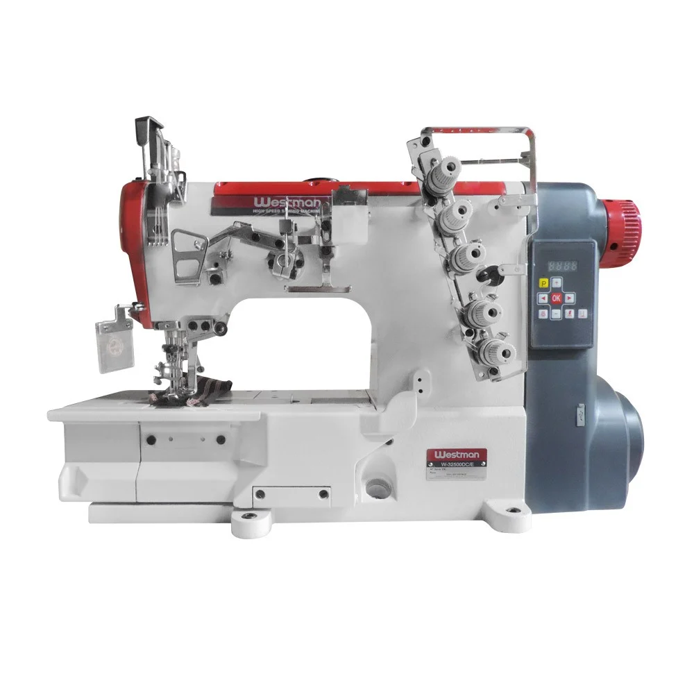 Galoneira Plana Direct Drive 3 Agulhas 5 Fios Base Fechada Westman W-32500 Dc/E 2 Galoneira Plana Direct Drive 3 Agulhas 5 Fios Base Fechada Westman W-32500 Dc/E - Imagem 2