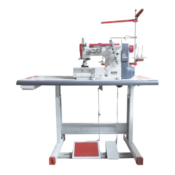 Galoneira Plana Direct Drive 3 Agulhas 5 Fios Base Fechada Westman W-32500 Dc/E