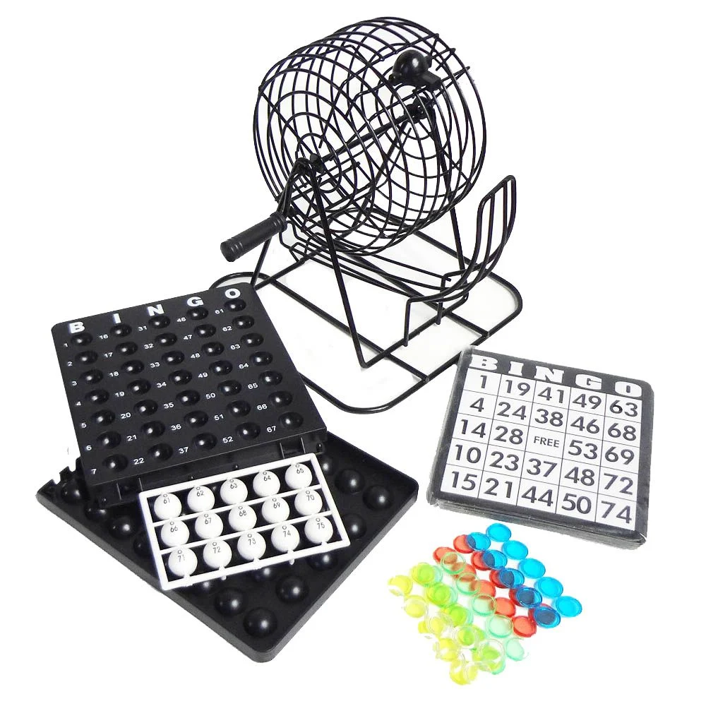 Jogo de Bingo Com Fichas Tabuleiro Medida 9 Polegadas 2 Jogo de Bingo Com Fichas Tabuleiro Medida 9 Polegadas - Imagem 2