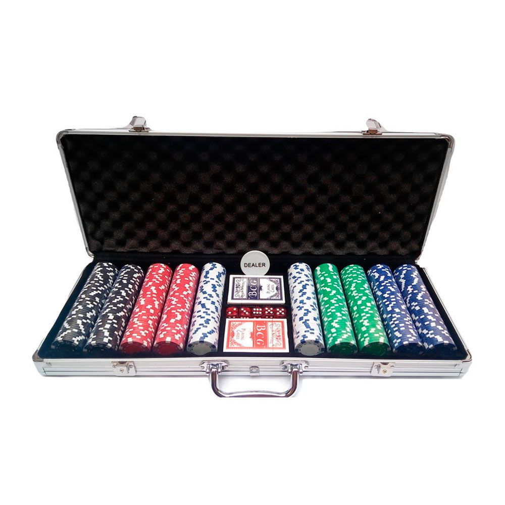 Maleta de Poker Com 500 Fichas Sem Numeração 3 Maleta de Poker Com 500 Fichas Sem Numeração - Imagem 2