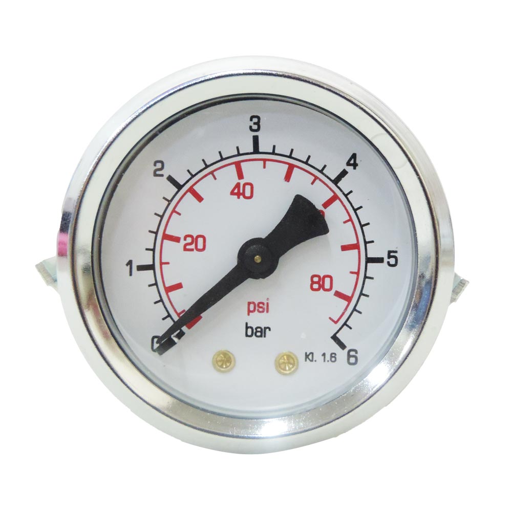 Manômetro de Pressão 0=Mm.50 0-6 Bar 1/4" Encaixe de Suporte 4 Manômetro de Pressão 0=Mm.50 0-6 Bar 1/4" Encaixe de Suporte - Imagem 3