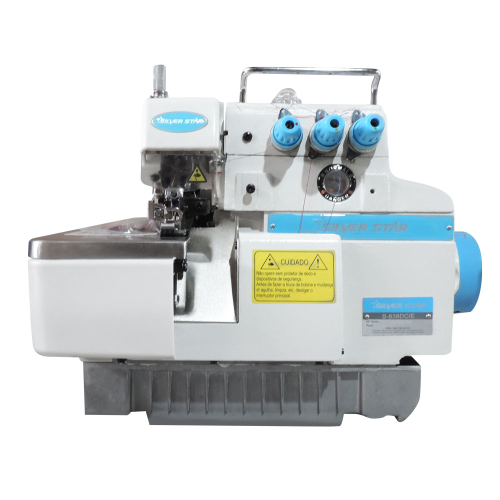 Máquina de Costura Industrial Overloque 1Ag 3 Fios Direct Drive Bivolt S-838Dc/E Silverstar