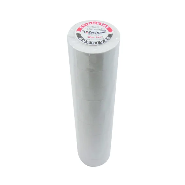 Rolo de Etiqueta Para Etiquetadora Com 10 Rolos M-28 28X16Mm