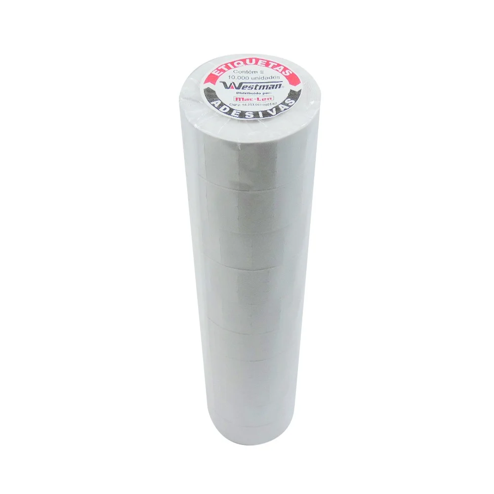 Rolo de Etiqueta Para Etiquetadora Com 10 Rolos M-28 28X16Mm