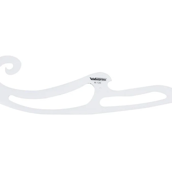 Régua Curva Francesa Acrílico 42×12 Cm