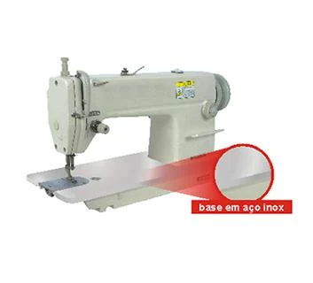 Máquina Costura Reta Industrial com Base Aço Inox S-6150 A 1 Máquina Costura Reta Industrial com Base Aço Inox S-6150 A