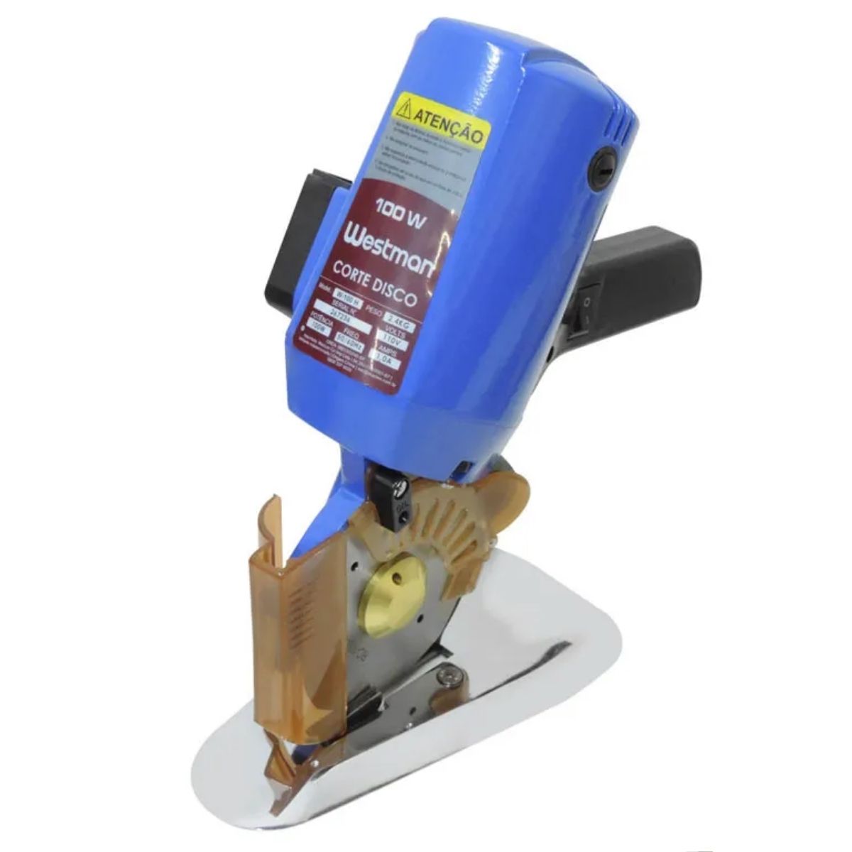 Máquina de Cortar Tecidos de Disco 4 Polegadas 100W Voltagem:110V
