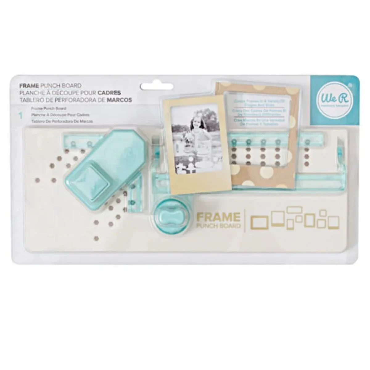 Placa Frame Punch Board Com Furador E Vincador Para Fazer Molduras - We R