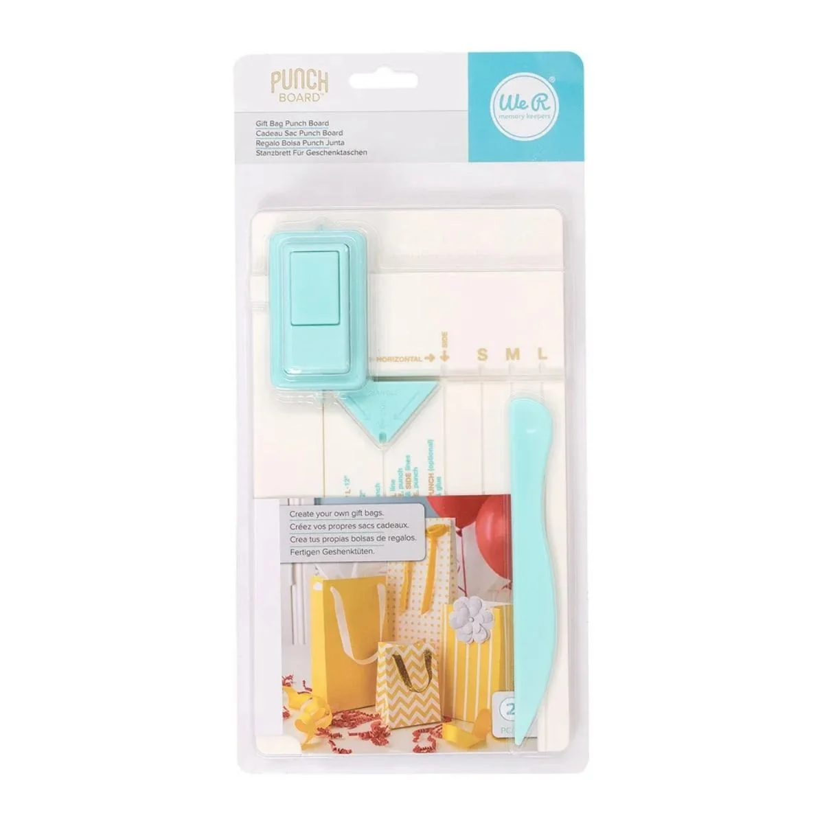 Placa Gift Bag Punch Board Com Furador E Vincador Para Fazer Sacolas de Presente - We R