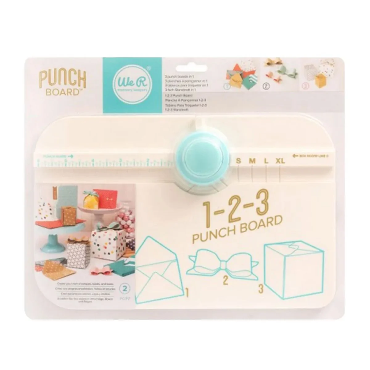 Placa Punch Board 123 Multi Com Furador E Vinco Para Envelopes, Caixas E Laços - We R