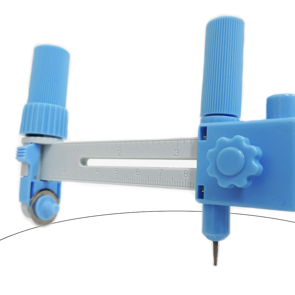 Compasso Cortador Circular Ajustável Com Extensor Para Corte Preciso Em Papel E Tecido 9 Compasso Cortador Circular Ajustável Com Extensor Para Corte Preciso Em Papel E Tecido - Imagem 8