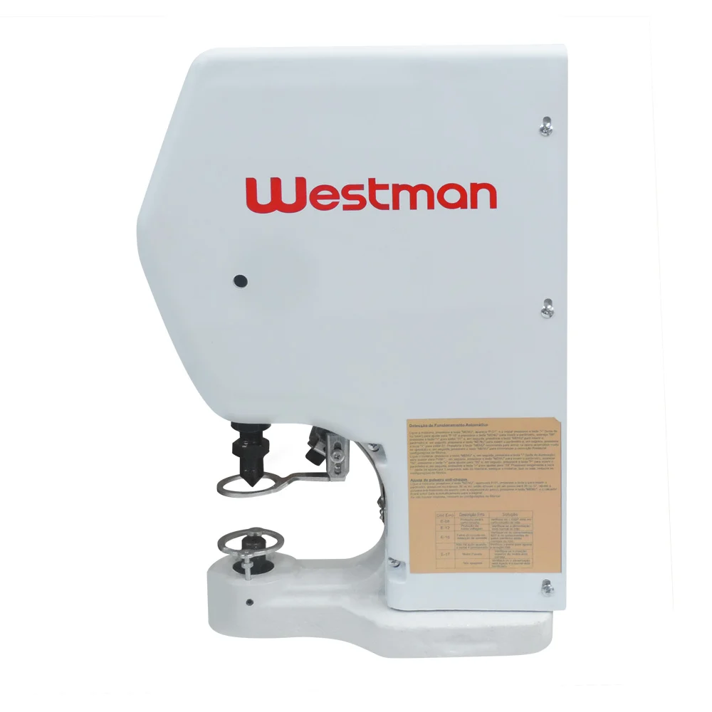 Máquina de Botão de Pressão Elétrica com Motor Direct Drive Westman W-118 5 Máquina de Botão de Pressão Elétrica com Motor Direct Drive Westman W-118 - Imagem 5