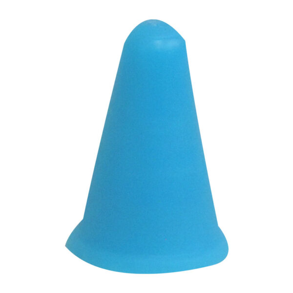 Ponteira Protetor Silicone Agulhas Trico Croche Azul Tamanho P