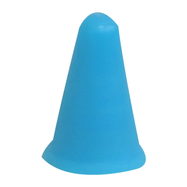 Ponteira Protetor Silicone Agulhas Trico Croche Azul Tamanho P