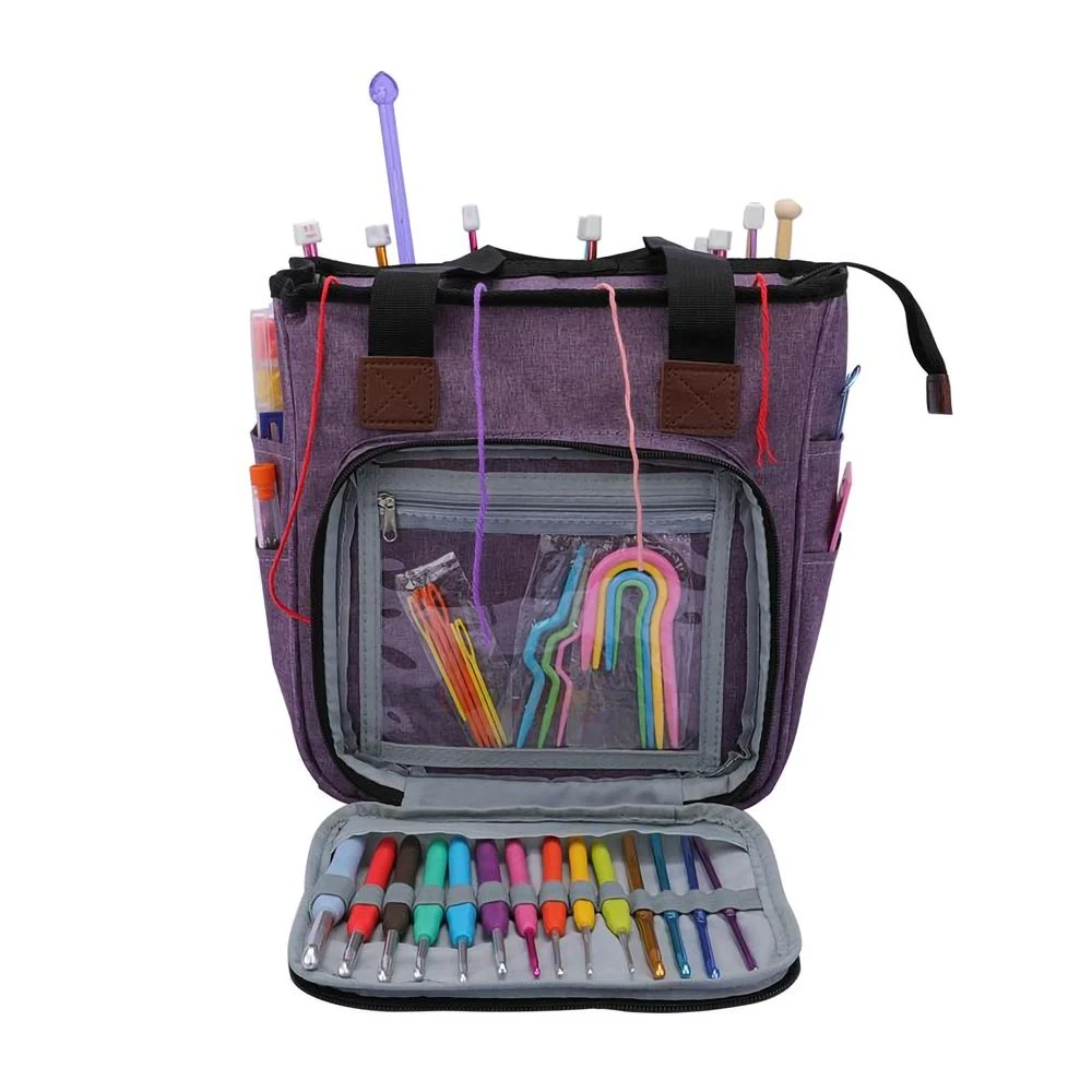 Bolsa Organizadora de Fios e Acessorios para Croche Trico 2 Bolsa Organizadora de Fios e Acessorios para Croche Trico - Imagem 2